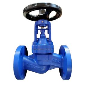 DIN Pn16 Pn25 Pn40 Flange Cast Iron Carbon Steel Wcb Bellows Seal Globe Valve