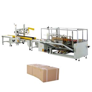 End-of-Line Automatic Tray Tape Box Molding/Former/Forming Carton Case Erector and Sealer with Hot Melt glue