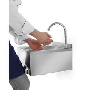 Knee Operated Wall Mounted Hand Wash Sink Commercial Kitchen