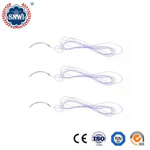 Best Selling Medical Disposable Sterile Absorbable Polyglactin 910/Polydioxanone/Polyglycolic Acid/Poliglecaprone (PGCL) Surgical Suture Thread with Needles