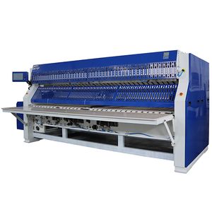 Commercial Laundry Bed Sheet Folding Machine with Stacker Industrial Laundry Equipment