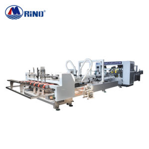 Automatic High Speed Corrugated Box Folding-Gluing & Stitching Machine