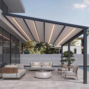 China Factory Outdoor Electric Waterproof Motorized Retractable Awnings Electric Retractable Awning