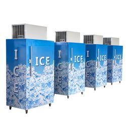 CE Approved Outdoor Gas Station Ice Storage Bin Freezer Ice Merchandiser Freezers