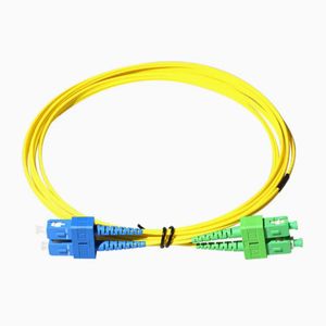 Sc Upc to Sc APC Single Mode Duplex Fiber Optic Patch Cord
