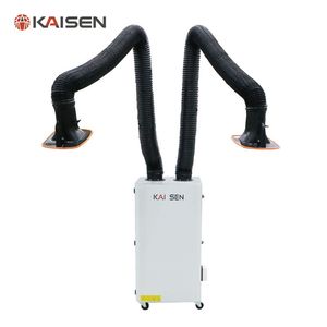 Mobile Double Arms Industrial Dust Collector, Welding Fume Extractor Air Filtration Ksj-2.2s