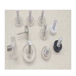 Furniture Support Leg Plastic Nylon Clear and White Tubing Adjuster Screw Furniture Glide Chair Adjustable Leveling Feet Screw-in Foot Pad