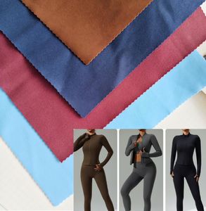 Wy Stock 230GSM Four-Way Stretch 75% Nylon 25% Spandex Elastic Interlocking Seamless Spandex Fabric Sportswear