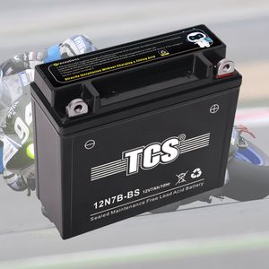 TCS Sealed Maintenance Free Motorcycle Battery 12N7B-BS