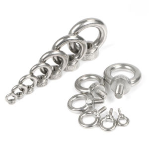 Hot Sale Inch 1/2 1/4 3/8 5/16 316 Stainless Steel Heavy Duty Shoulder Lifting Ring Threaded Eyebolts