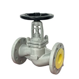 DIN Pn16 Cast Iron Steel Gg25 Wcb Flange Bellows Seal Globe Valve