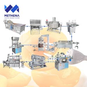 Automatic Pineapple Wash Peel Coring Cut Machine Fruit Cherry Pineapple Canning Machine