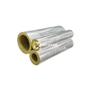 High Basalt Content Aluminum Foil Rock Wool Pipe for Industrial Boiler Insulation