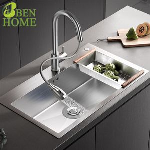 Lead-Free Anti-Rust 304 Stainless Steel Farmhouse Sink Kitchen by Kitchen Sink Under