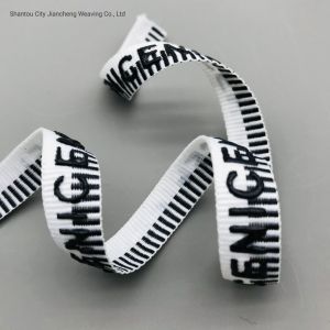 Custom Printed Polyester Nylon Jacquard Webbing Underwear Elastic Band Elastic Tape with Logo