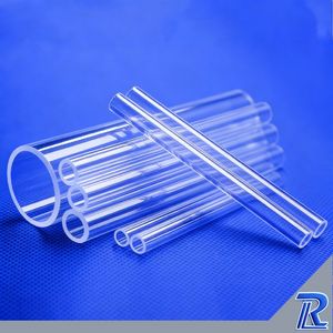 Heat Resistant Clear Fused Quartz Tube High Purity Polished Custom Size Quartz Tube for Industrial Heating