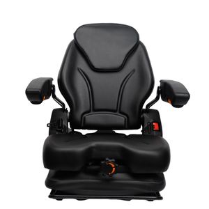 Kl Seating Black PVC Forklift Part Mechanical Suspension Forklift Seat