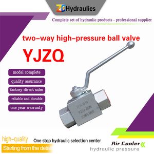 Yjzq 2way High Pressure Ball Valve Hydraulic Carbon Steel Ball Valve
