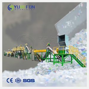 Full Solution Waste Plastic Recycling Machine Cost of Pet Bottles Flakes Recycle Polyester Machine