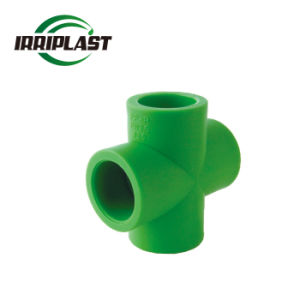 PPR Fittings and Pipes 4 Way Cross Welding Connection