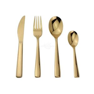 Gold Silverware Set Stainless Steel Flatware Set, Kitchen Utensil Set Service for 4, Tableware Cutlery Set