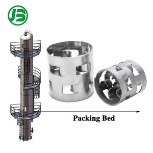 Metal Pall Ring Tower Packing 304 316L Stainless Steel 16-76mm Mass Transfer Media