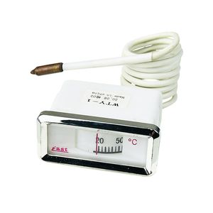 Small Industrial Water Fever Plastic Dial Rectangle Capillary Thermometer Boiler