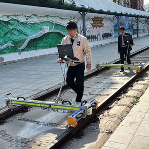 Laser Digital Track Geometry Inspection Instrument with LCD Display and Data Logging for Rail Profile Measurement