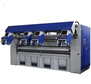 4 Stations High Speed Feeder Feeding Machine for Hotel Bed Linen Sheets