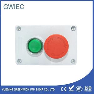 Emergency Stop Button Control Box Red Mushroom Head Push Button Switch Xb2 10A/600V