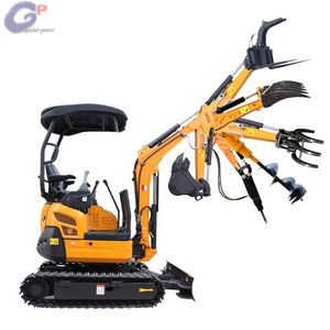 China Mini Excavator 0.8t Small Digger 1 Ton Excavator with Rubber Track