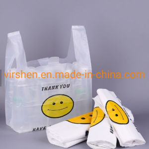 Custom Logos Size Biodegradable Packaging Plastic T-Shirt Shopping Bags