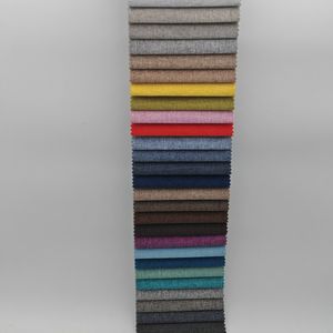 Stylish Linen Look Upholstery Fabric, 100% Polyester, in Stock Now