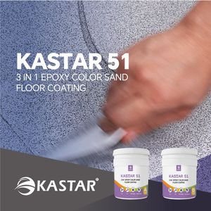KASTAR Epoxy Resin Waterproof 3 in 1 Epoxy Color Sand Flooring Coating