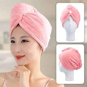 MOQ 1PC Custom Embroidery Logo Microfiber Hair Drying Turban Salon Towel Super Absorbent Quick Dry Micro Fiber Wrap