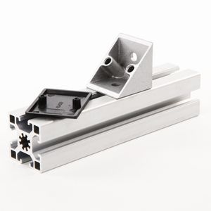1162 China Manufacturer Wholesale 4040 Casting Aluminum/Zinc Alloy Bracket in Aluminium/Zinc for T Slotted Aluminum Extrusion/Work Table 4040 4080 in Slot 10