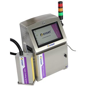 CYCJET Alt500UV UV inkjet printer - Date/batch number printing on metal sheets