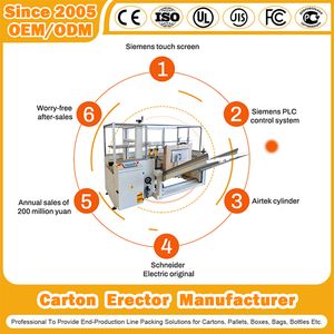 Small Egg Box Carton Erector Case Erector Box Erecting Machine Automatic Semi-Automatic High-Speed Case Erector