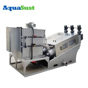 Sewage Sludge Treatment Thickening and Dewatering Machine in Animal Husbandry Industry Screw Press Sludge Dehydrator