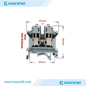 CE RoHS Certified 800V 52A PCB Terminal Block for 6mm² Wires