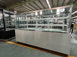 Bakery Refrigerator Cake with Sliding Glass Dool Heating Cabinet Commercial Display Fridge