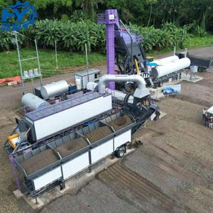 High Efficiency 60tph Mobile Asphalt Mixing Plant for Road Construction