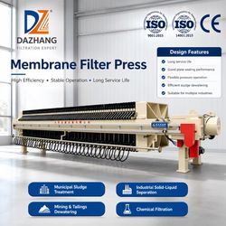 Remote Control Programmable Membrane Chamber Sludge Dewatering Filter Press