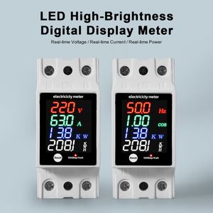Sdm-018 Multifunction Energy Meter 220V 63A Real-Time Display for Voltage Current Power Kwh High-Brightness LED Display Meter