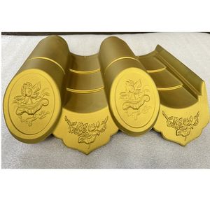 Golden Color Chinese Antique Traditional Roof Tile New Building Materials for Temple