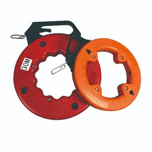 High Strength Steel Wire Fish Tape 4mm X 50m Cable Puller Fibreglass Mini Cable Duct Rodding Fish Tape with Casing