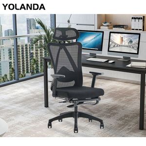 Yolanda Furniture Comfortable Black Mesh Racing Seat Adjustable Swivel Rolling Home Executive Chairs