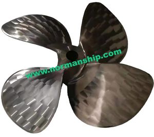 Durable 4-Blade Marine Boat Propeller stainless Steel Material with Light Weight