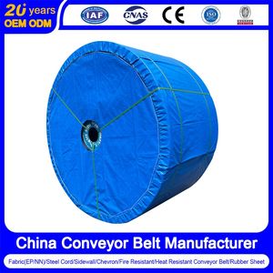 Ep Polyester Low Elongation Bucket Elevator Conveyor Belt Manufacturer for Long Distance Cement Plant Clinker Vertical Continuous Conveying Work
