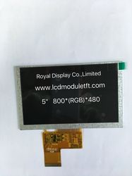 5" TFT LCD Screen Panel Display with 800*480 Zj050na-08c